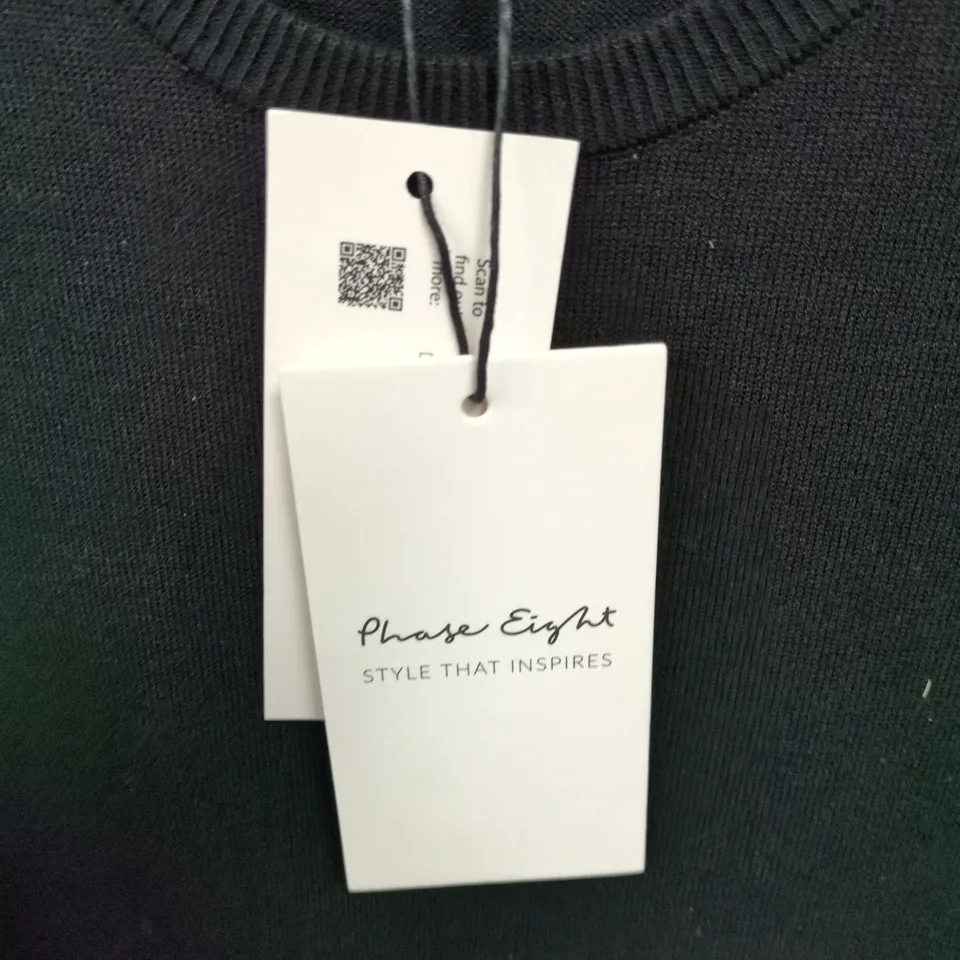 PHASE EIGHT MACI PLEATED DRESS BROWN UK 10 WITH TAGS