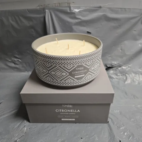BOXED KIMBIE CITRONELLA OUTDOOR CANDLE - COLELCTION ONLY