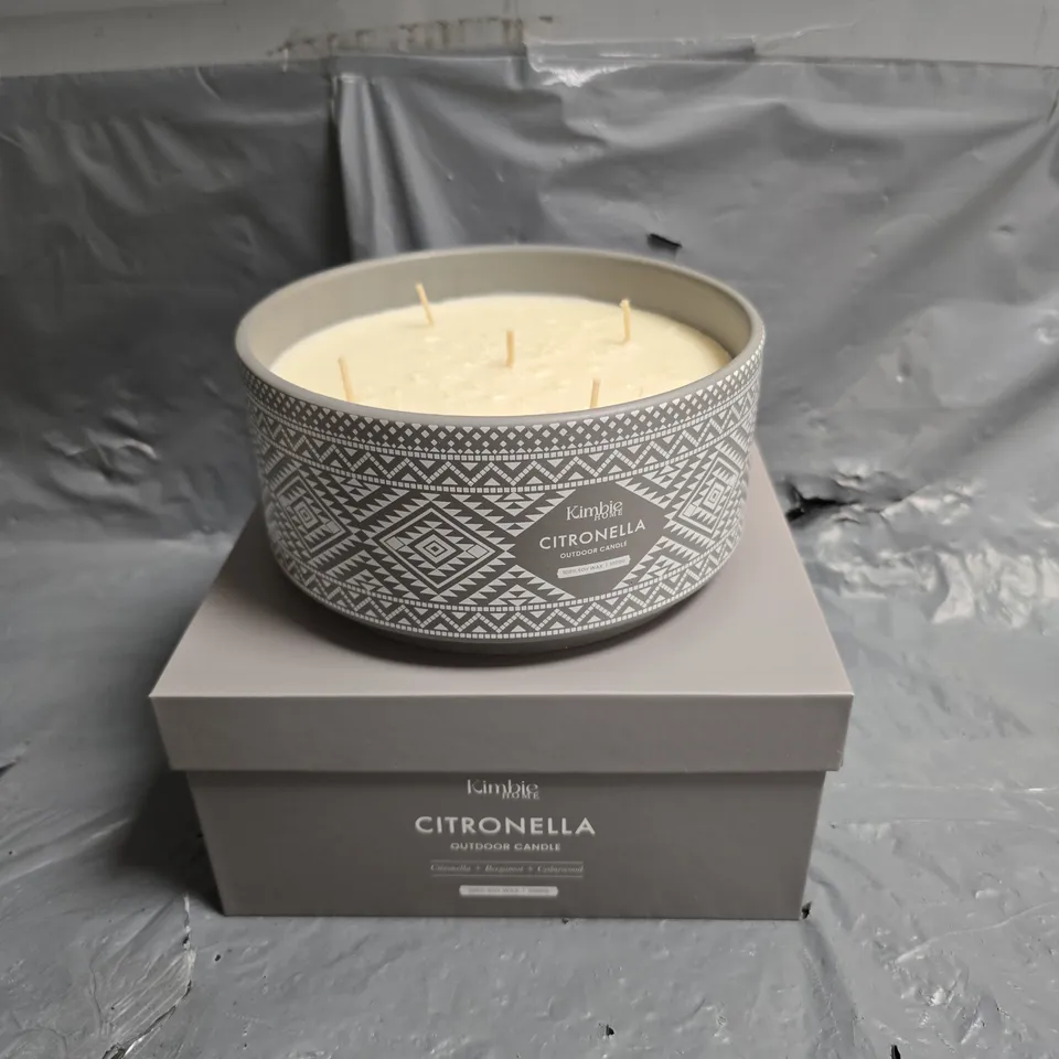 BOXED KIMBIE CITRONELLA OUTDOOR CANDLE - COLELCTION ONLY