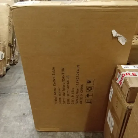 BOXED COFFEE TABLE - WALNUT (1 BOX)