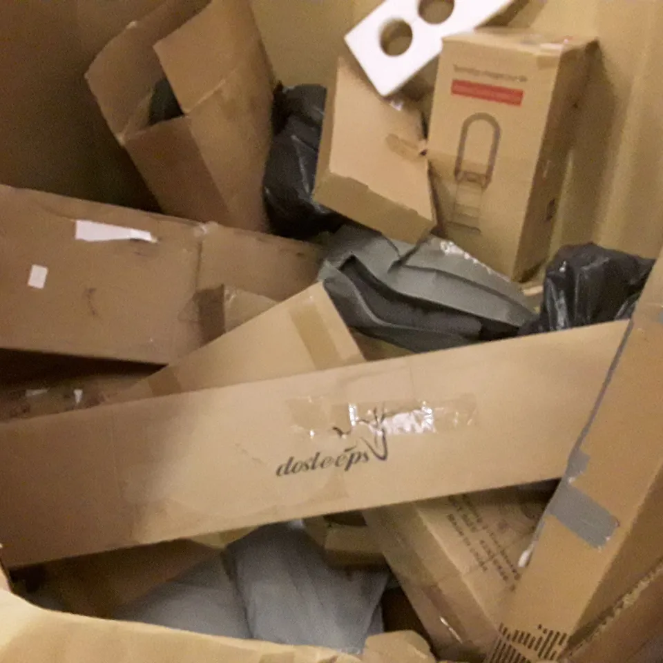 PALLET OF ASSORTED PRODUCTS INCLUDING 3 TIER UTILITY ROLLING CART, AIR MULTIPLIER TOWER FAN, WOLFWISE BEACH TENT, AIR FRYER, CEILING LAMP, MULTIUSE RETRACTABLE GATE 