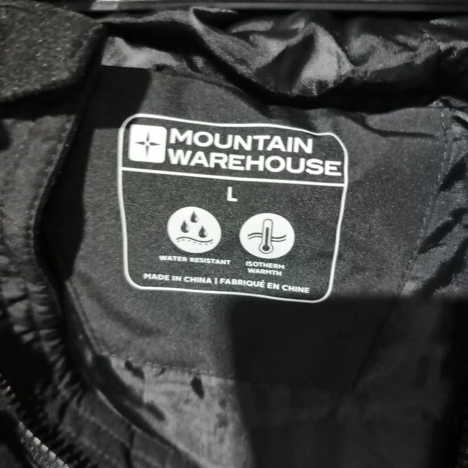 MOUNTAIN WAREHOUSE BLACK PUFFER JACKET – SIZE L