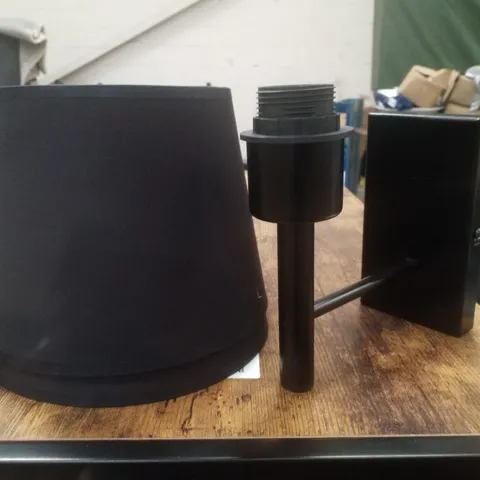 BOXED VOLTA SET OF 2 BLACK WALL LIGHTS