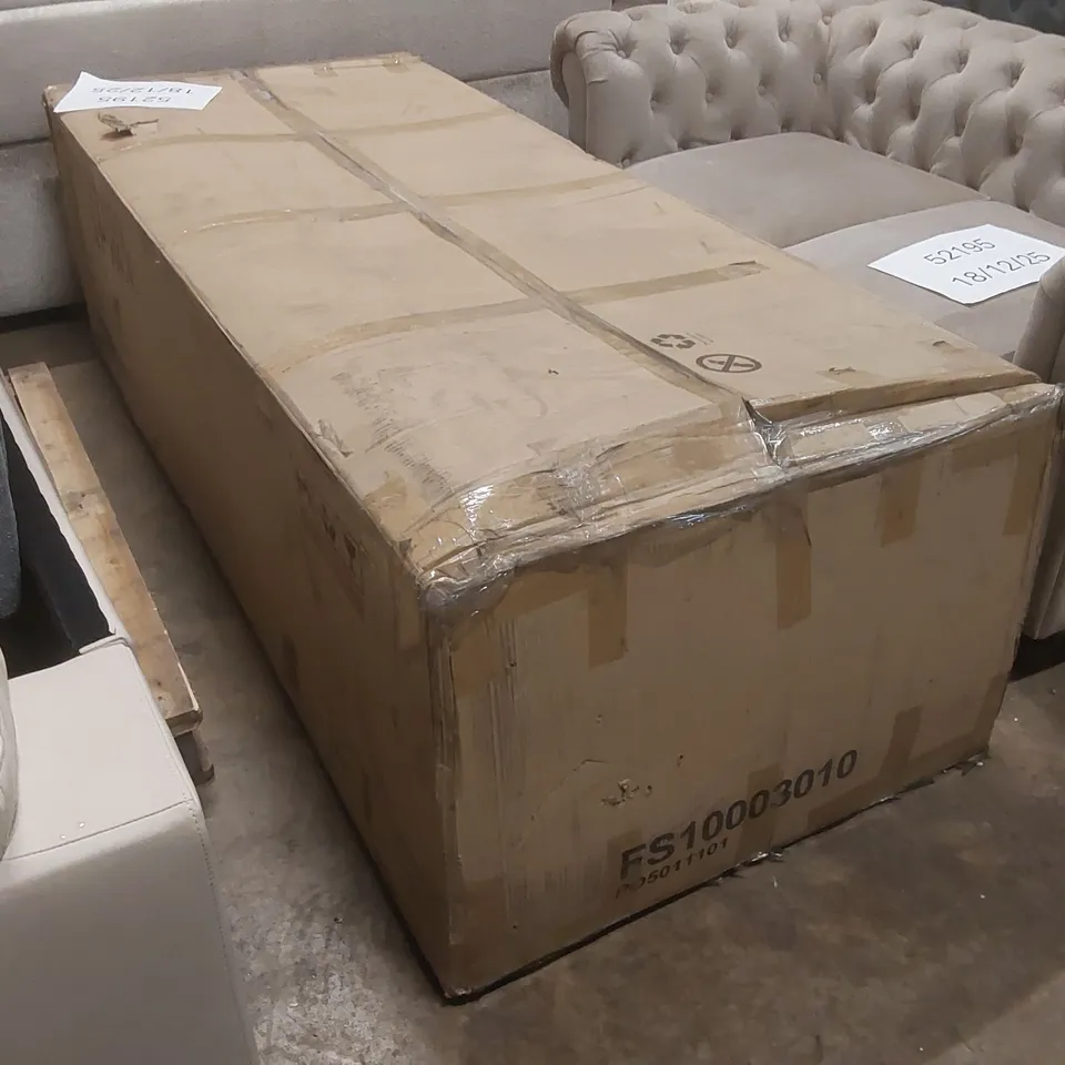 BOXED ANDERSON 3 SEATER SOFA, GREY VELVET PLUSH