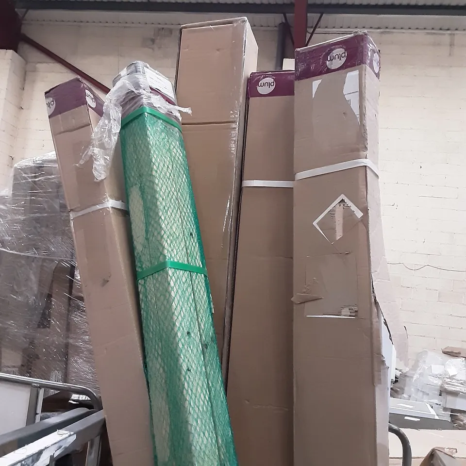 LOT OF APPROXIMATELY 5 ASSORTED PLUM WOODEN POLE SETS