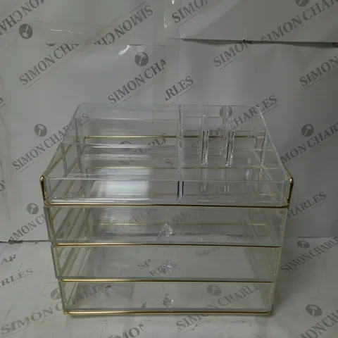 MULTI STORAGE BOX FOR JEWLERY GOLD