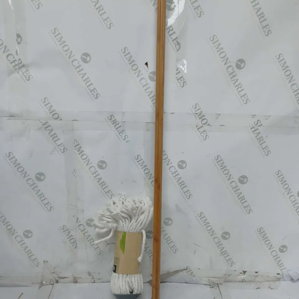 BRAND NEW BOXED BAMBOO COTTON MOPS - 6 PER BOX - COLLECTION ONLY 
