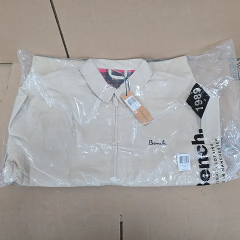 BENCH HARRINGTON JACKET – STONE, UK S (MEN'S)