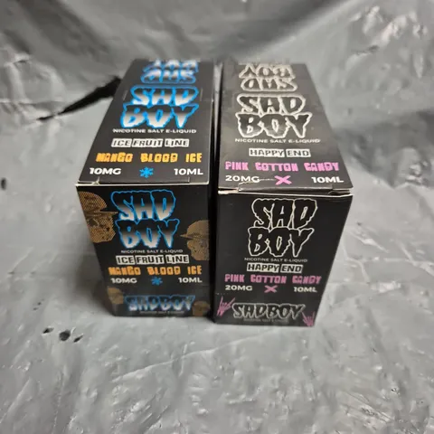 APPROXIMATELY 12 SAD BOY E-LIQUID MULTIPACKS