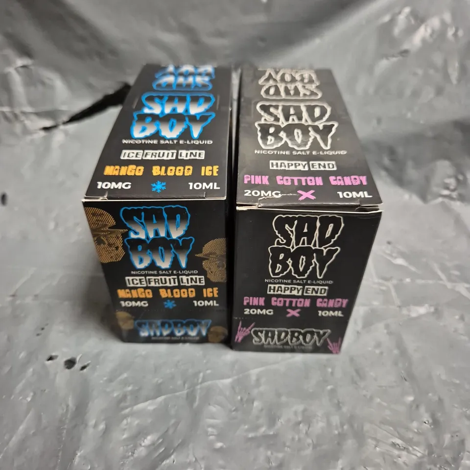 APPROXIMATELY 12 SAD BOY E-LIQUID MULTIPACKS