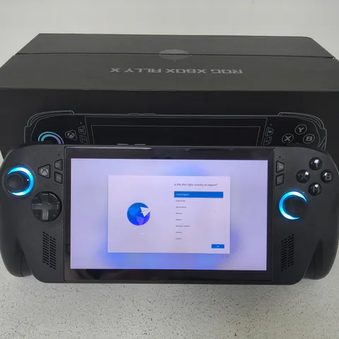 BOXED ROG BOX ALLY X HANDHELD GAMING CONSOLE IN BLACK  - RC73XA