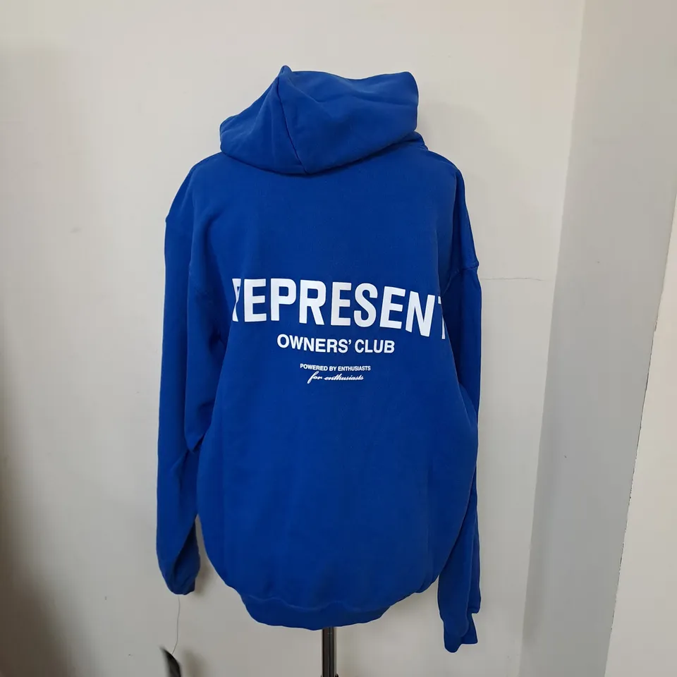 REPRESENT OWNERS CLUB HOODIE COBALT - SMALL