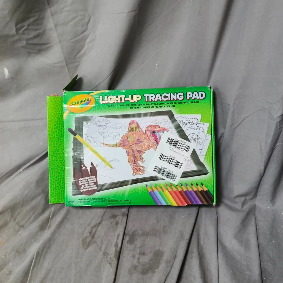 BOXED CRAYOLA DINOSAUR LIGHT-UP TRACING PAD