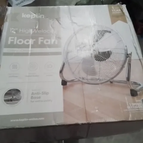 BOXED KEPLIN 12" FLOOR FAN