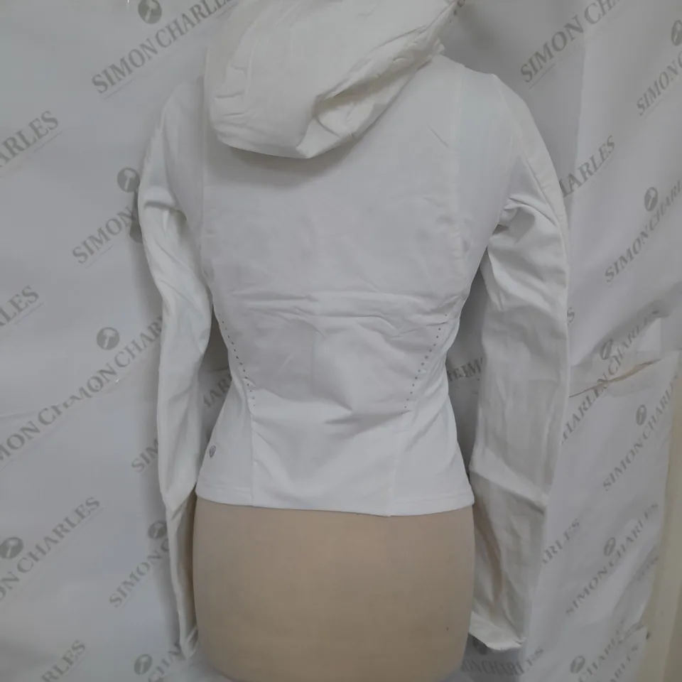 LULULEMON PUSH YOUR PACE JACKET IN WHITE SIZE 4 RRP £168