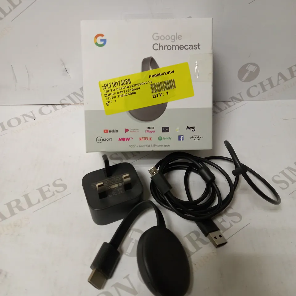GOOGLE CHROMECAST MEDIASTICK