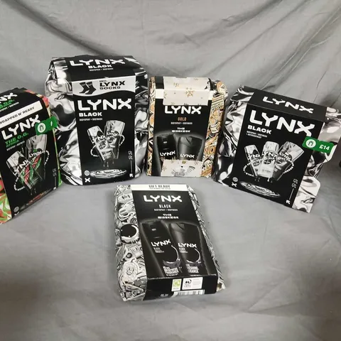 FIVE ASSORTED LYNX GIFT SETS