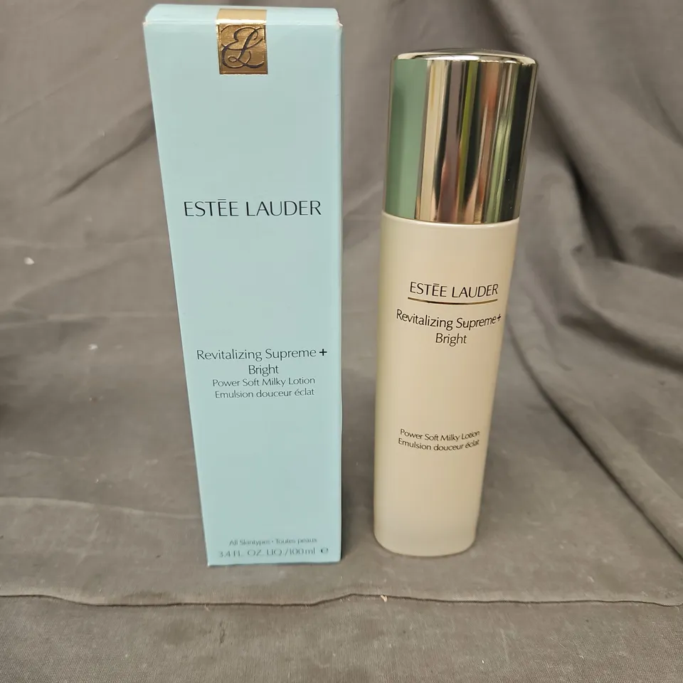 BOXED ESTEE LAUDER REVITALIZING SUPREME+ BRIGHT POWER SOFT MILKY LOTION 100ML