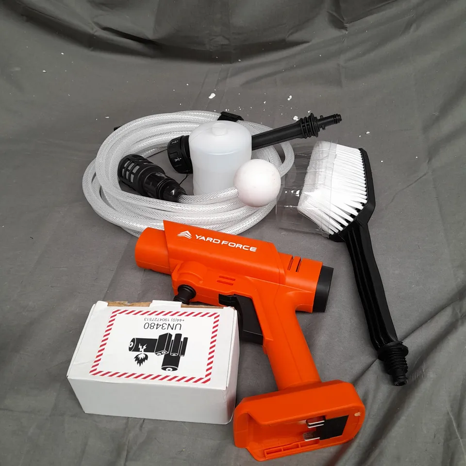 BOXED YARD FORCE 20V CORDLESS PRESSURE WASHER