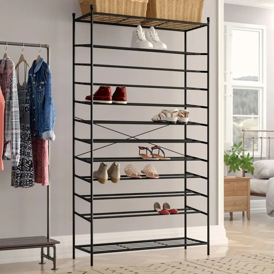 BOXED 70 PAIR SHOE RACK 