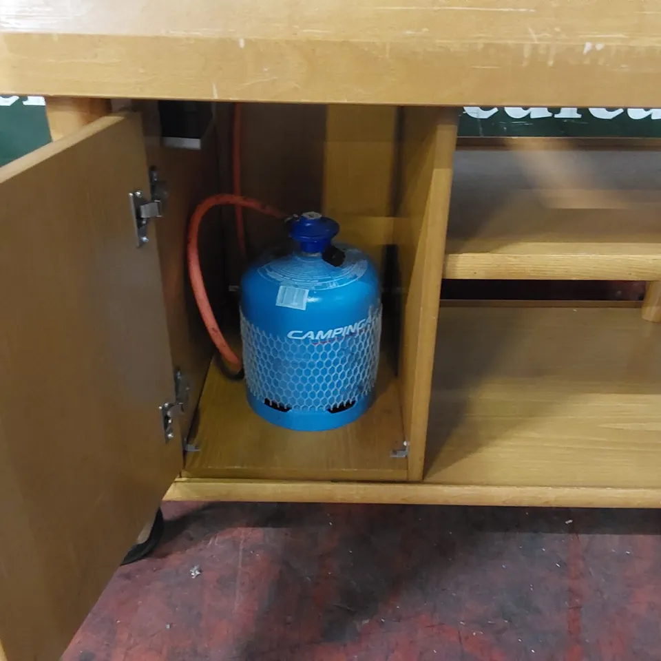 FLAMBÉ TROLLEY WITH TWIN GAS HOB