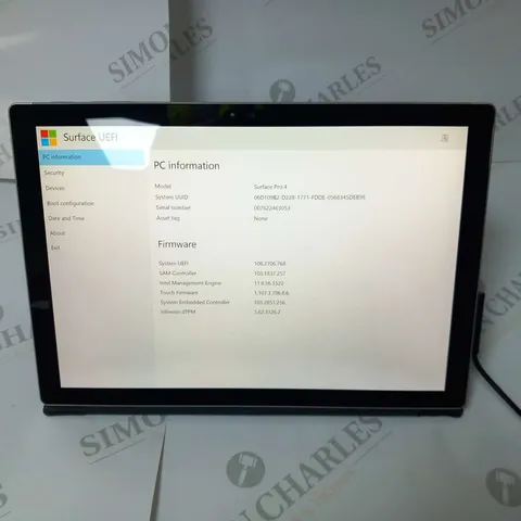 MICROSOFT SURFACE PRO 4 128GB 1724