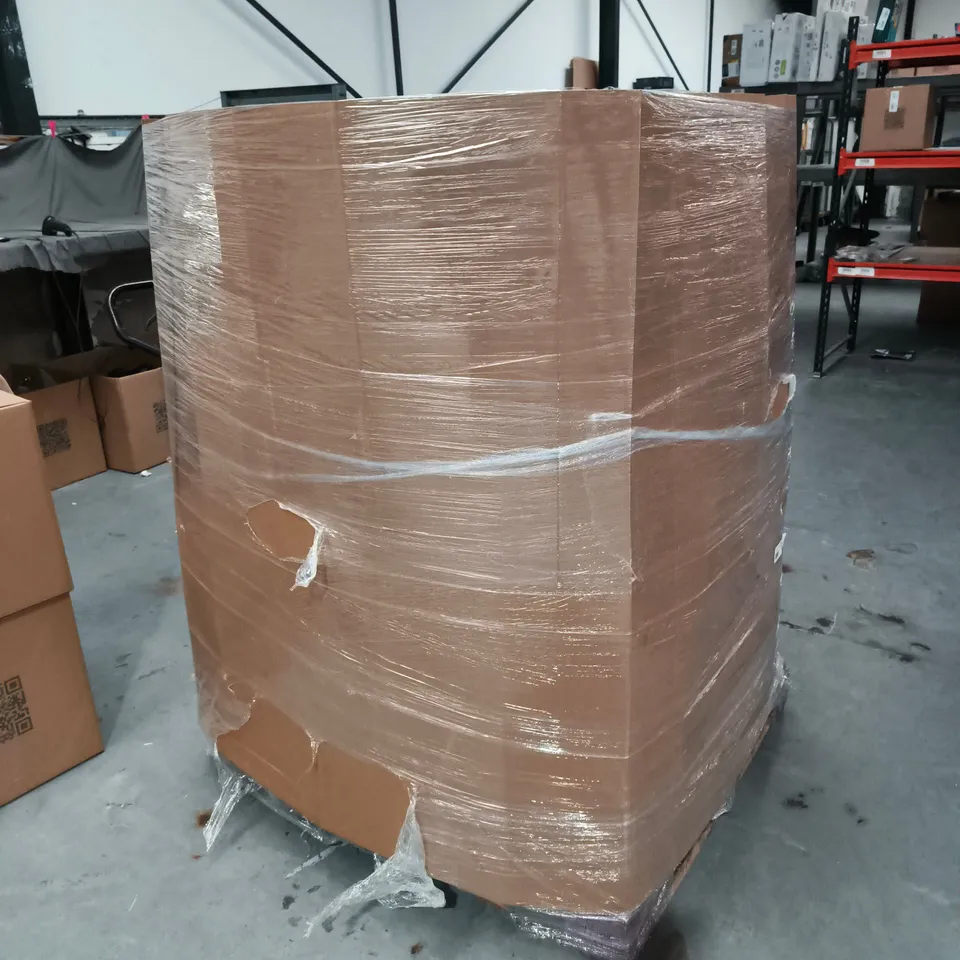PALLET CONTAINING LARGE QUANTITY OF EASTER DECORATIONS AND ACCESSORIES TOO INCLUDE WOODEN EASTER BASKETS , EASTER SCAPING KITS , EASTER CRACKERS  , BANNERS AND EASTER GIFT BAGS , ETC  