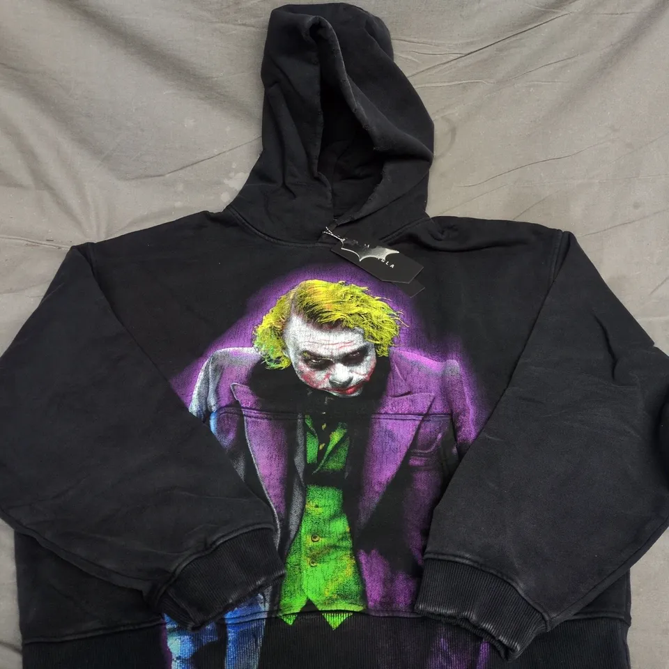 YOUNGLA BATMAN THE DARK KNIGHT JOKER IN HOODIE IN BLACK MULTI - MEDIUM