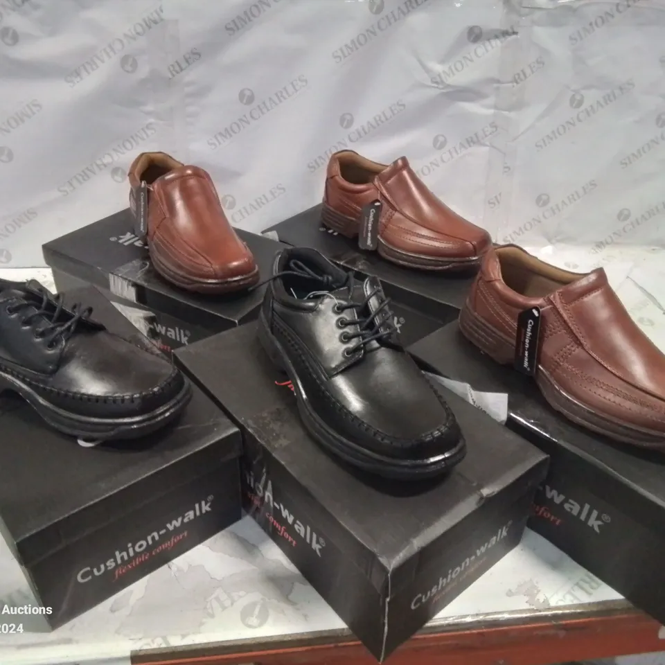 SELECTION OF BOXED CUSHION-WALK LEATHER SHOES, (STYLES, COLOURS AND SIZES VARY)