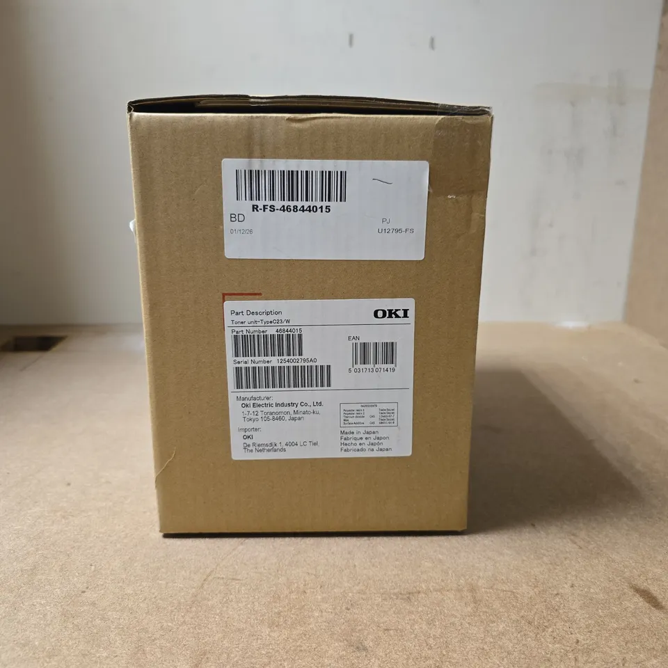OKI TONER UNIT TYPE C23/W BOXED MODEL PRO 1050