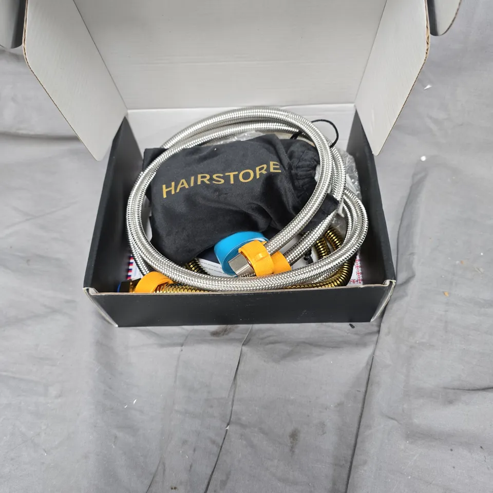 ICONIC BATHROOM TAPS WITH BRAIDED HOSES – BATH FITTINGS SET 