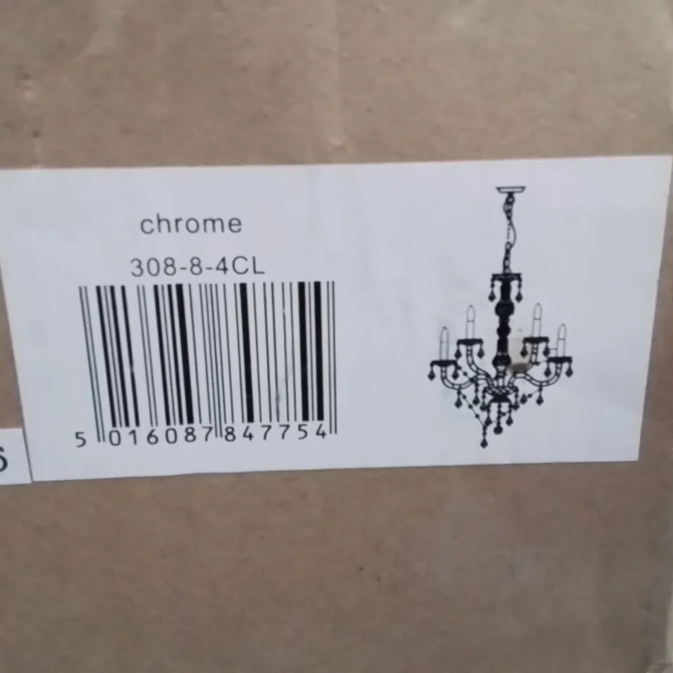 BOXED ATTICUS CANDLE STYLE CHANDELIER ( 1 BOX )