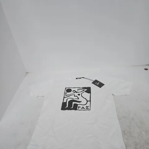 PARRA WHITE T-SHIRT – LOGO TEE SMALL