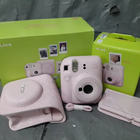 BOXED FUJIFILM INSTAX MINI 12 INSTANT CAMERA - PINK 