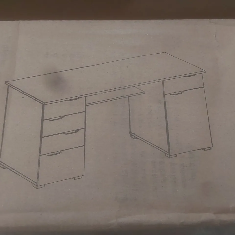 BOXED TRUETT EXECUTIVE DESK (2 BOXES)