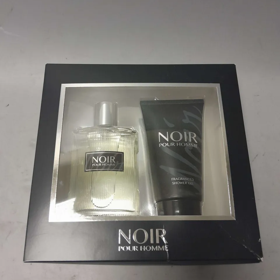 BOX OF APPROX 12 PRISM PARFUMS NOIR POUR HOMME GIFT SET 100ML + 150ML SHOWER GEL FOR MEN 