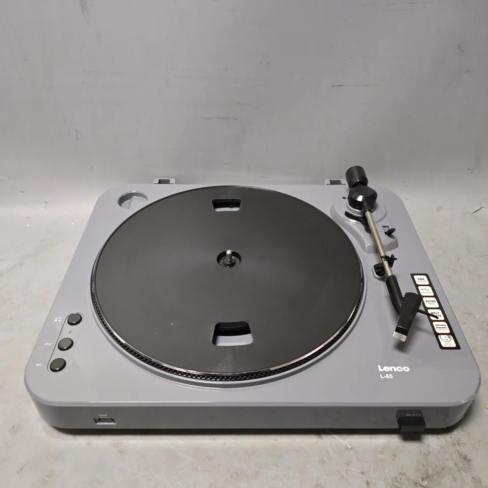 LENCO L-85 TURNTABLE IN GREY