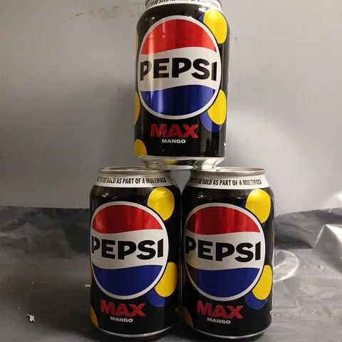 TOTE OF APPOXIMATELY 20 PEPSI MAX MANGO 330ML CANS 