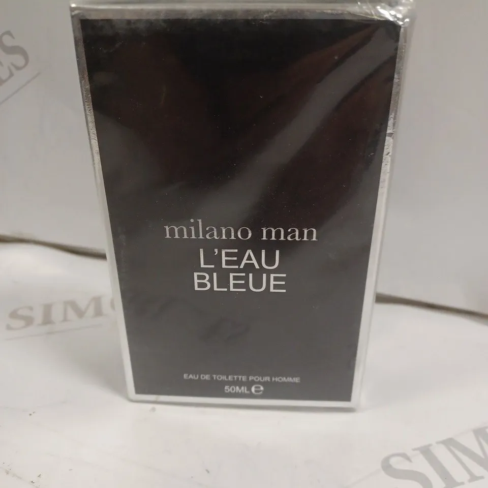 BOXED AND SEALED MILANO MAN L'EAU BLEUE EAU DE TOILETTE 50ML