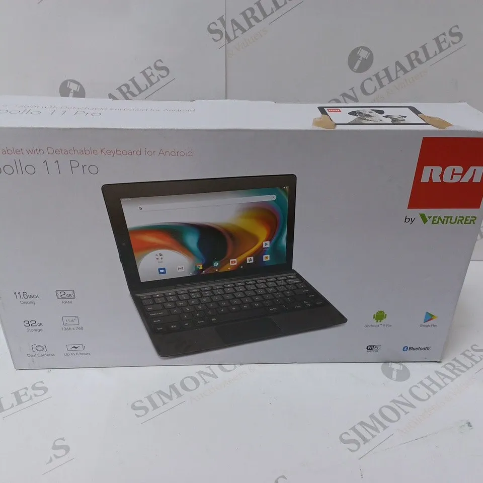 BRAND NEW BOXED VENTURER APOLLO 11 PRO 11.6” TABLET WITH DETACHABLE KEYBOARD- 32 GB