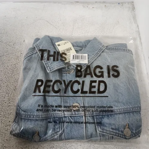 APPROXIMATELY 8 BAGGED ORIGINAL DENIM JACKETS IN SUNSET BLUE - 2XS/XS
