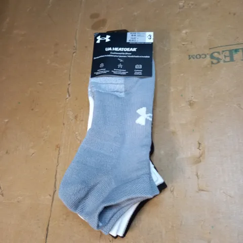 UNDER ARMOUR UA HEATGEAR ANKLE SOCKS 