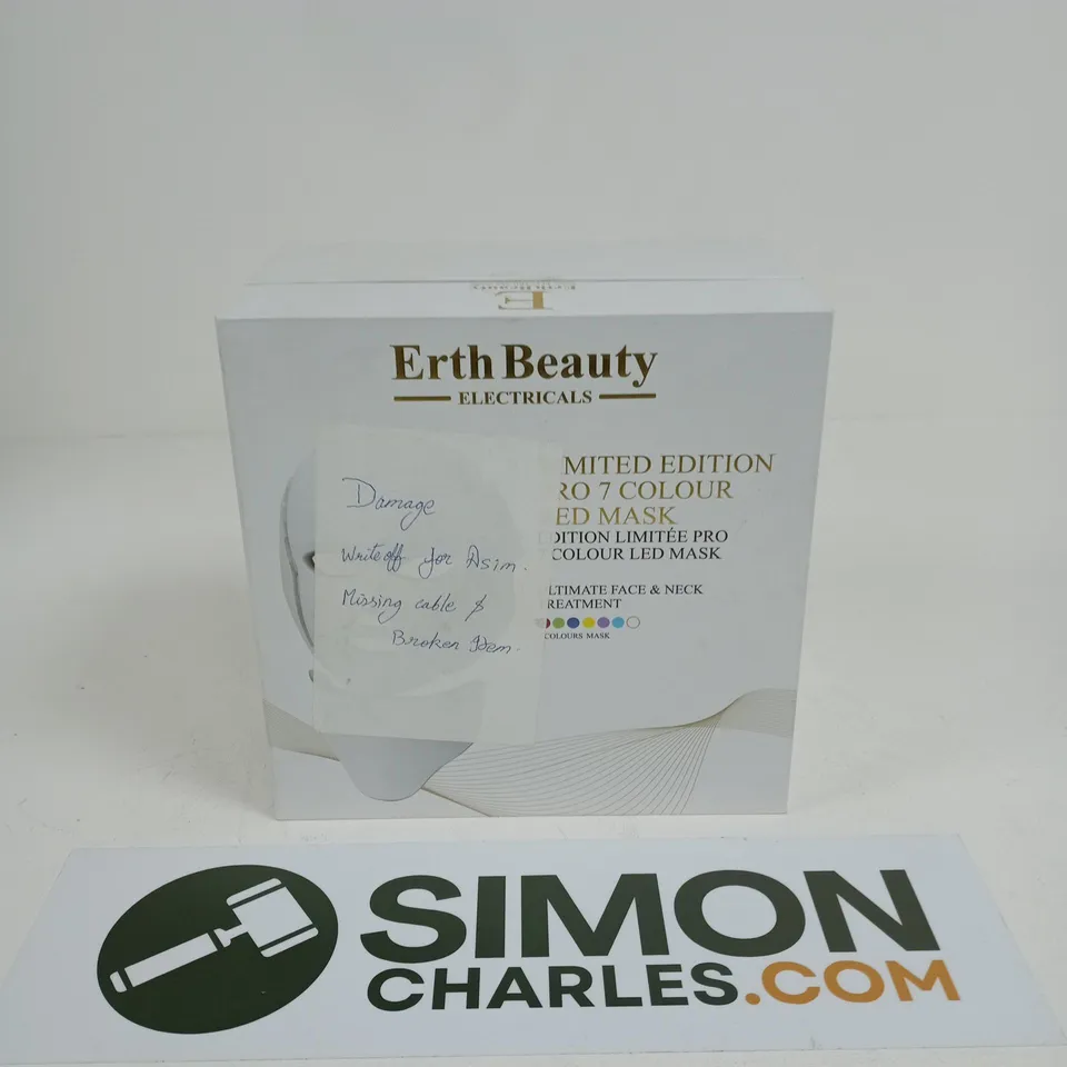 ERTH BEAUTY ELECTRICALS LIMITED EDITION PRO 7 COLOUR LED MASK