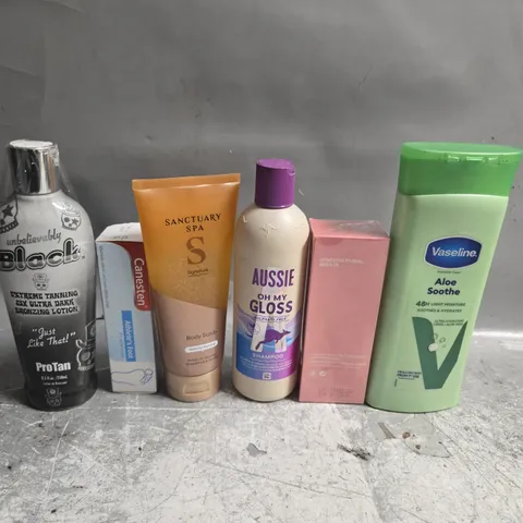 APPROXIMATELY 15 ASSORTED HEALTH & BEAUTY PRODUCTS TO INCLUDE ROLL ON VASELINE, CANESTEN AND SHAMPOO