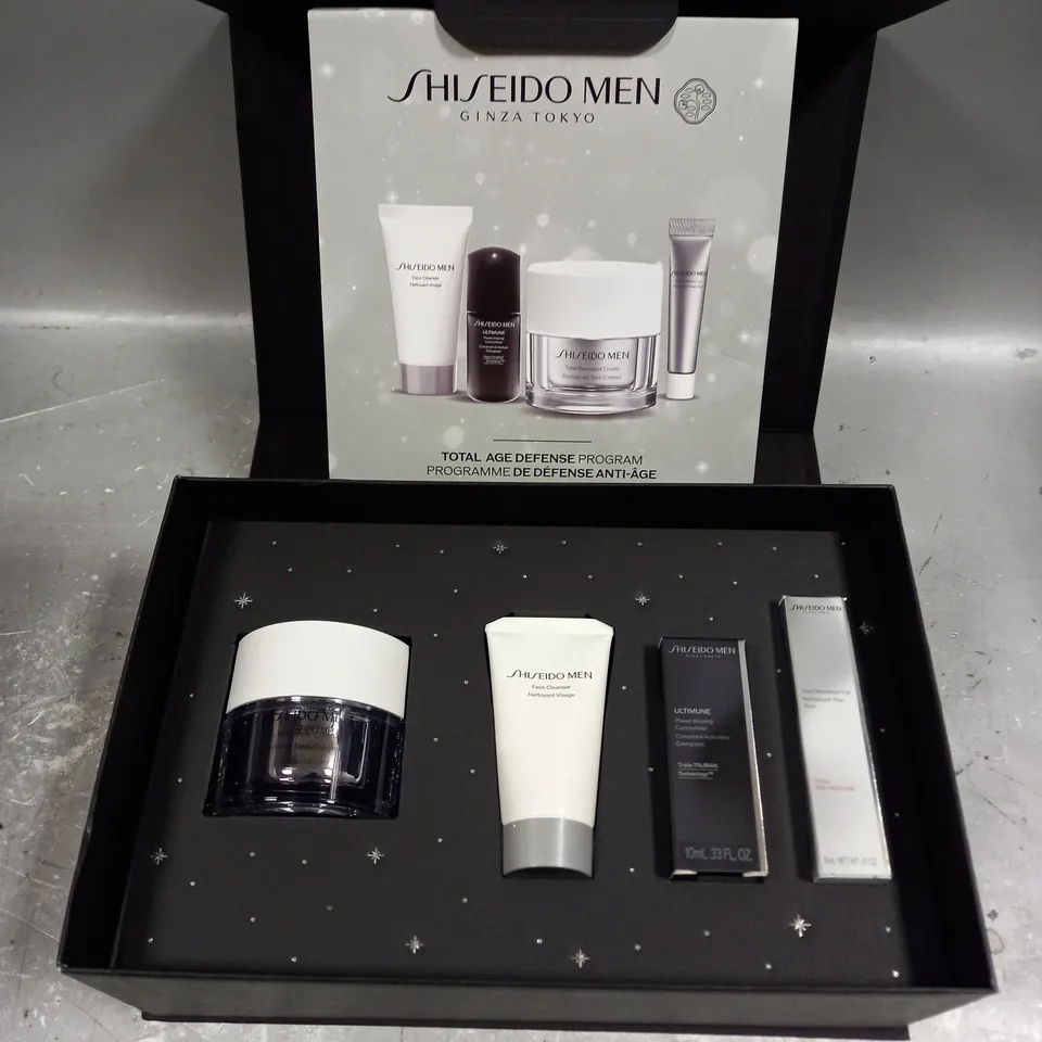 BOXED SHISHEIDO MEN GINZA TOKYO TOTAL AGE DEFENCE PROGRAM