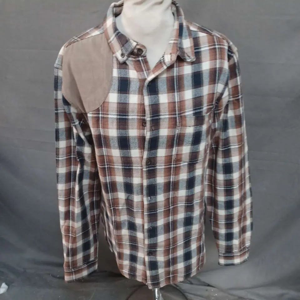 CEDAR WOOD STATE SHIRT IN BROWN MULTI SIZE M