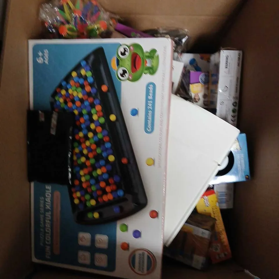 CAGE OF ASSORTED TOYS AND ACCESSORIES