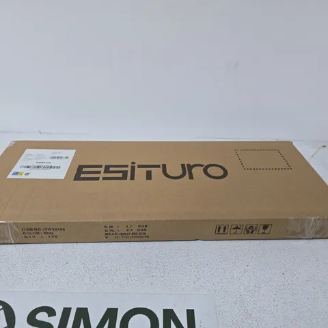 ESITURO WALL SHELVES – WHITE, BOXED