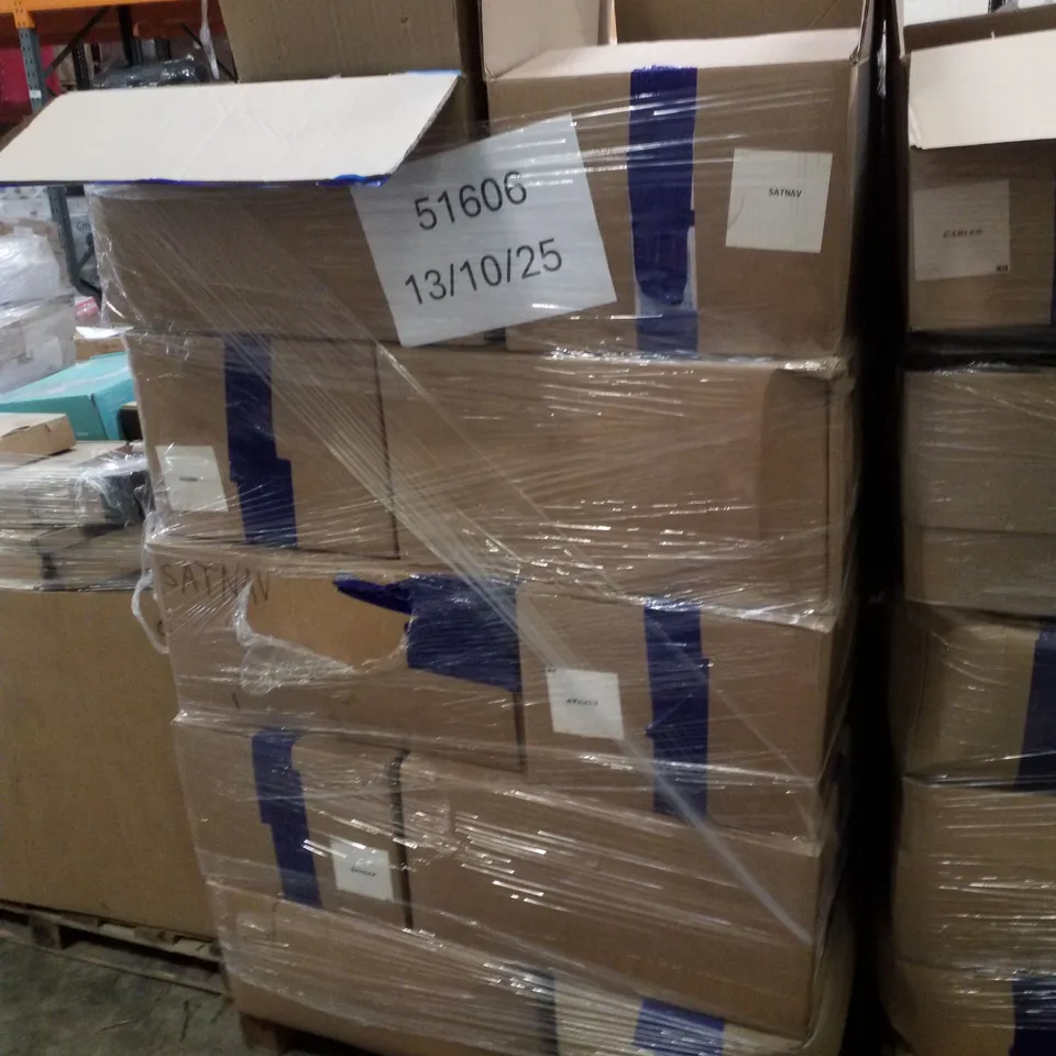 PALLET OF 25 BOXES CONTAINING ASSORTED SATNAVS