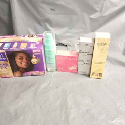 APPROXIMATELY 20 HEALTH AND BEAUTY PRODUCTS TO INCLUDE THE BEAUTY CROP SETTING MIST, ZEPHOCO BALM FOUNDATION AND EELHOE HAIR SERUM